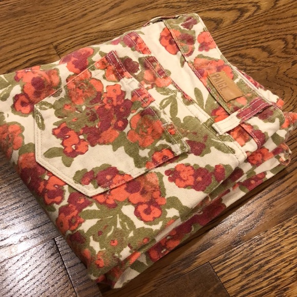 Paige Floral Skyline Ankle Peg. 25 - Picture 1 of 16